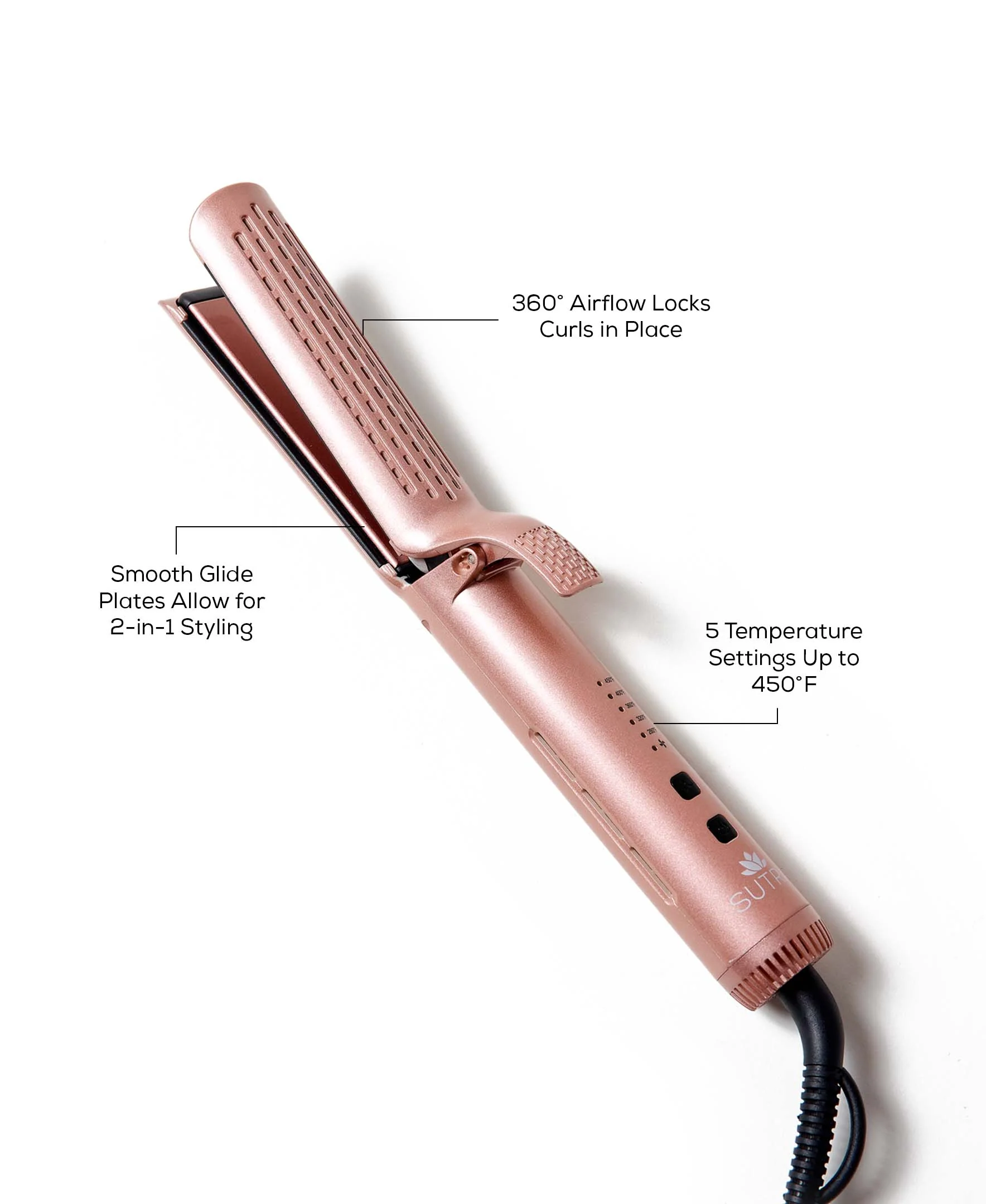 2-in-1 Air Straightener and Curler - Image 3