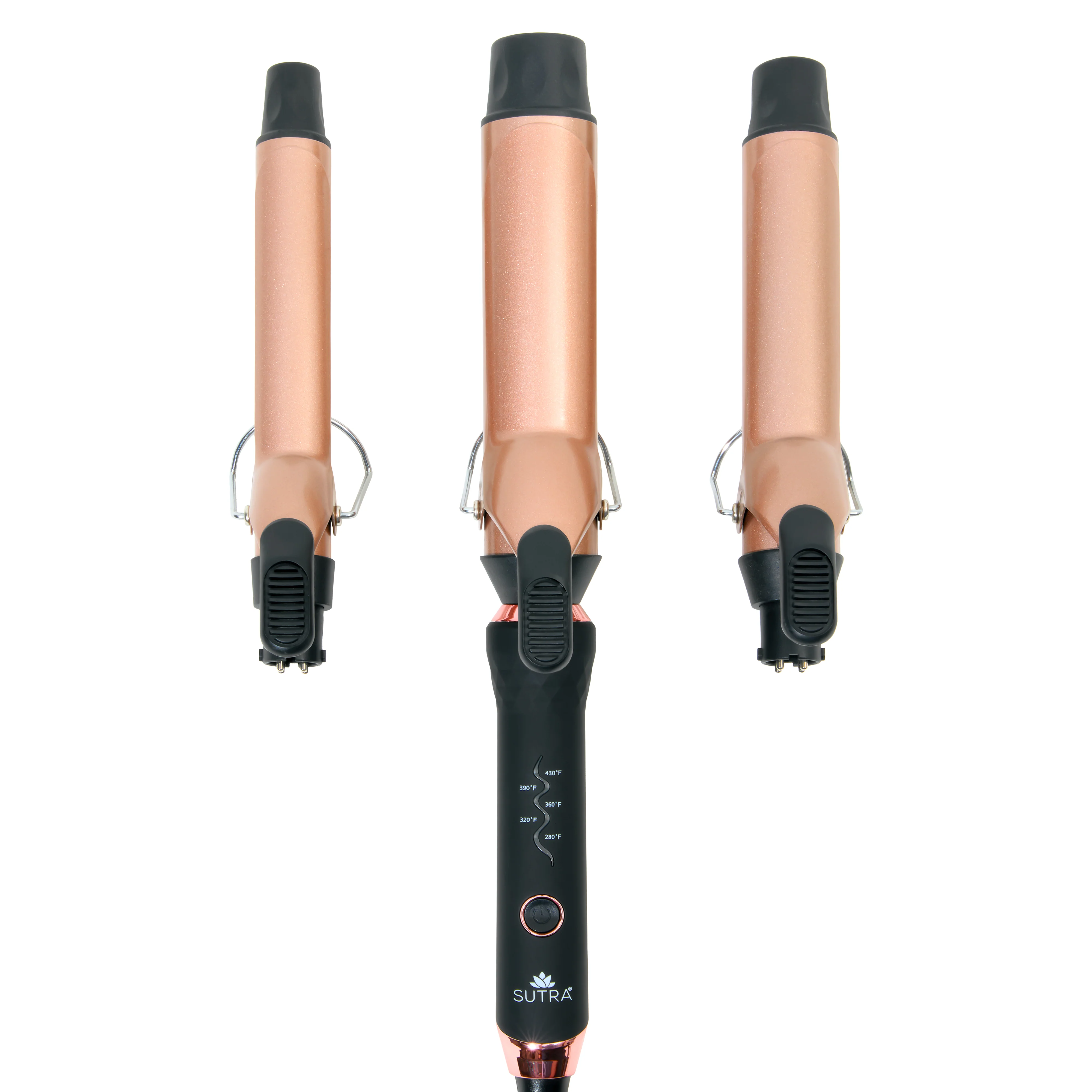Interchangeable Spring Curler Set (3 Sizes) with Base - Image 3
